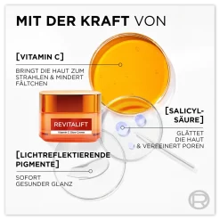 L'Oréal Paris Revitalift Vitamine C Glow Creme 50 ml mit der kraft