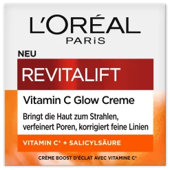 L'Oréal Paris Revitalift Vitamine C Glow Creme 50 ml verpakking voorzijde