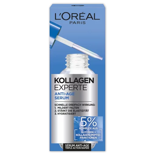 L'Oréal Paris Serum Anti Age Collageen Expert, 30 ml verpakking voorzijde