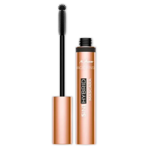 M. Asam Mascara 5in1 Hybride Diep Zwart, 8 ml flacon open