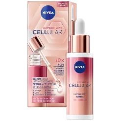 NIVEA CELLular Expert Lift Serum Gezicht - Oogserum met Liftend effect - Gezichtsserum Met Bakuchiol - Alternatief voor Retinol - 30ml