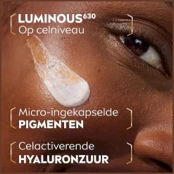 NIVEA Cellular LUMINOUS630 CC Fluid Cream met SPF 30 Dark - Anti-Pigmentvlekken Crème - Gekleurde Dagcrème - Gezichtscreme - 40ml luminous op celnivea