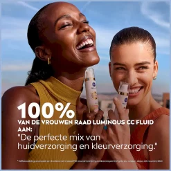 NIVEA Cellular LUMINOUS630 CC Fluid Cream met SPF 30 Dark - Anti-Pigmentvlekken Crème - Gekleurde Dagcrème - Gezichtscreme - 40ml de perfecte mix