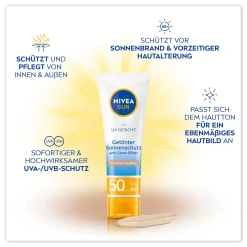 Nivea Sun UV Gezicht BB Cream SPF50, 50 ml highlights