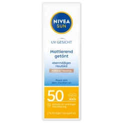 Nivea Sun UV Gezicht BB Cream SPF50, 50 ml verpakking voorzijde