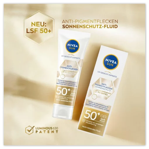 NIVEA SUN Zonnebrand Gezicht Anti Pigmentatie SPF 50+ 40 ml poster 02