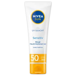 Nivea Sun Zonnecrème Gezicht Gevoelig SPF 50, 50 ml tube