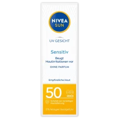 Nivea Sun Zonnecrème Gezicht Gevoelig SPF 50, 50 ml