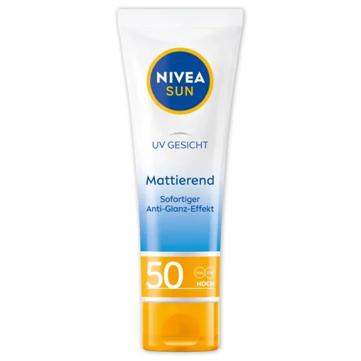 Nivea Sun Zonnematerende gezichtscrème SPF50, 50 ml tube