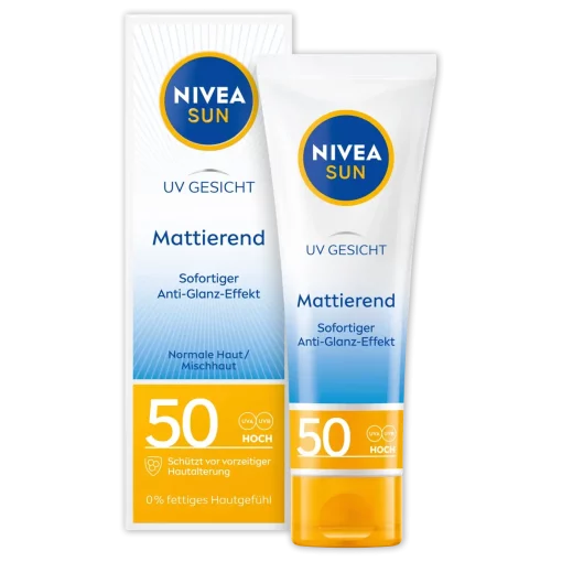 Nivea Sun Zonnematerende gezichtscrème SPF50, 50 ml