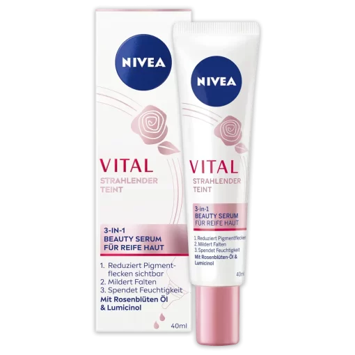 Nivea Vital face serum en Concentraat 40ml verpakking en tube