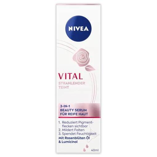 Nivea Vital face serum en Concentraat 40ml verpakking voorzijde