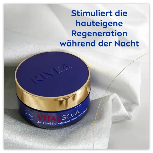 Nivea Vital Soja Anti-Age Nachtcrème 50ml stimuleert