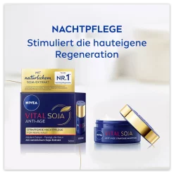 Nivea Vital Soja Anti-Age Nachtcrème 50ml regeneratie