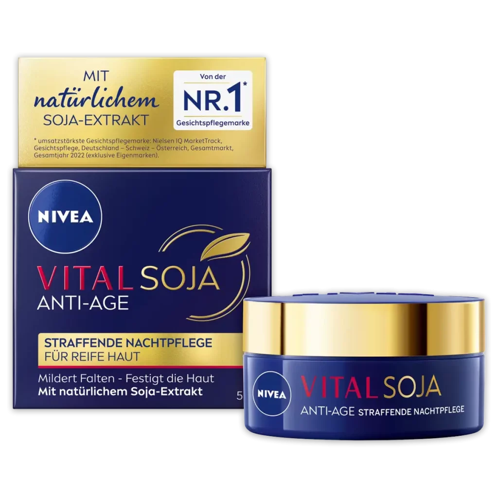 Nivea gezichtsverzorging 5 Nivea Vital Soja Anti-Age Nachtcrème 50ml