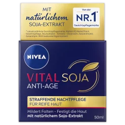 Nivea Vital Soja Anti-Age Nachtcrème 50ml verpakking voorzijde