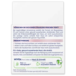 Nivea Vitale Stralende Teint Dagcrème, 50 ml verpakking achterzijde