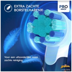 Oral-B Elektrische Tandenborstel Pro Kids Spider-Man zachte bortsle