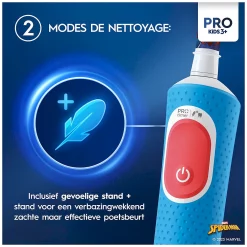 Oral-B Elektrische Tandenborstel Pro Kids Spider-Man met gevoelige stand