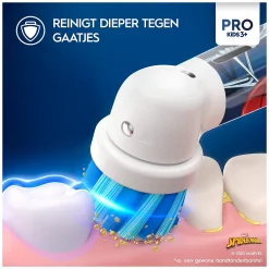 Oral-B Elektrische Tandenborstel Pro Kids Spider-Man reinigt dieper