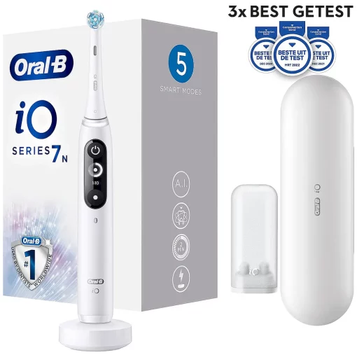 Oral-B iO 7n - Elektrische Tandenborstel - Wit 3x beste