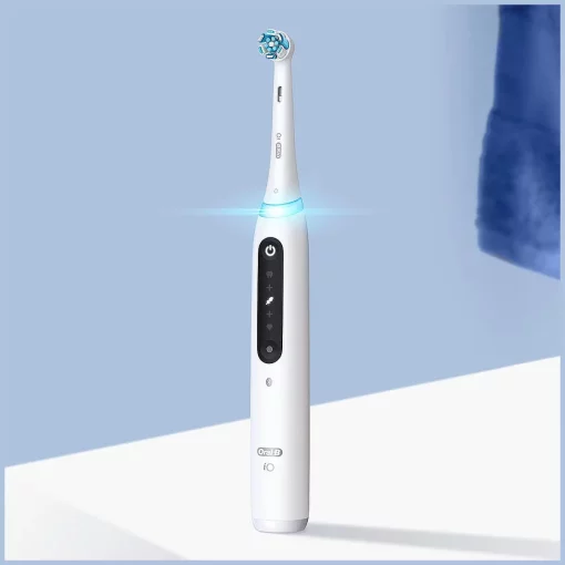 Oral-B iO Series 5 Volwassene Roterende-oscillerende tandenborstel Wit led