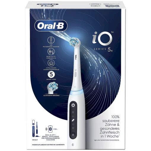 Oral-B iO Series 5 Volwassene Roterende-oscillerende tandenborstel Wit