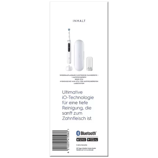 Oral-B iO Series 5 Volwassene Roterende-oscillerende tandenborstel Wit zijkant doos