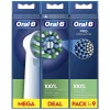 Oral-B Pro CrossAction 9 stuks Wit