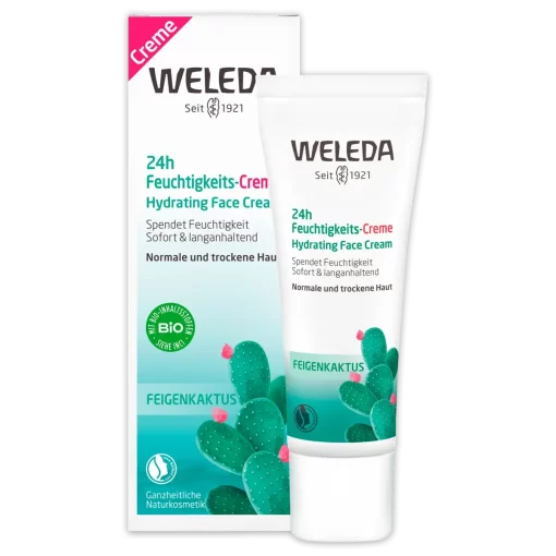 WELEDA 24H Hydraterende Gezichtscrème Vijgencactus 30ml 100% Natuurlijk