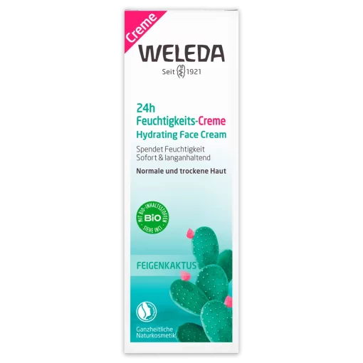 WELEDA 24H Hydraterende Gezichtscrème Vijgencactus 30ml 100% Natuurlijk voorzijde