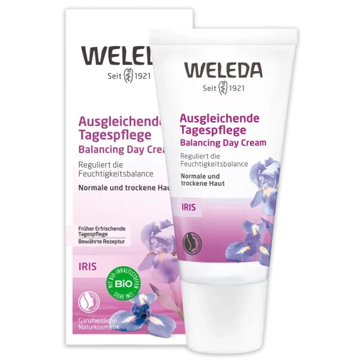 Weleda Balancerende Dagcrème Iris 30ml 100% Natuurlijk verpakking en flacon