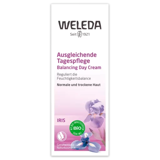 Weleda Balancerende Dagcrème Iris 30ml 100% Natuurlijk verpakking voorzijde