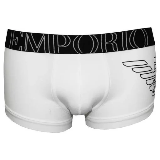 Emporio Armani trunk stretch eagle print wit maat L