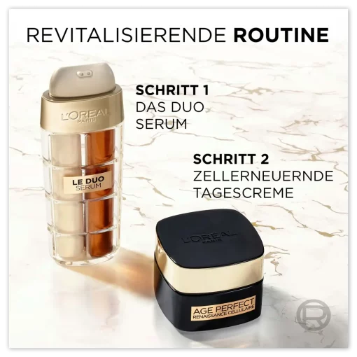 L'Oréal Paris Age Perfect Serum Duo 30 ml routine