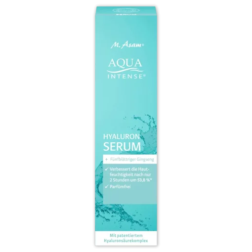 M. Asam Serum Hyaluron Aqua Intense, 30 ml verpakking voorzijde