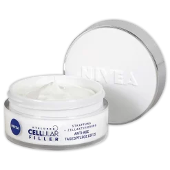 NIVEA Hyaluron Cellular Filler Anti-age Day Cream SPF15 Dagcrème Gezicht, Nek 50 ml open potje