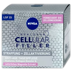 NIVEA Hyaluron Cellular Filler Anti-age Day Cream SPF15 Dagcrème Gezicht, Nek 50 ml
