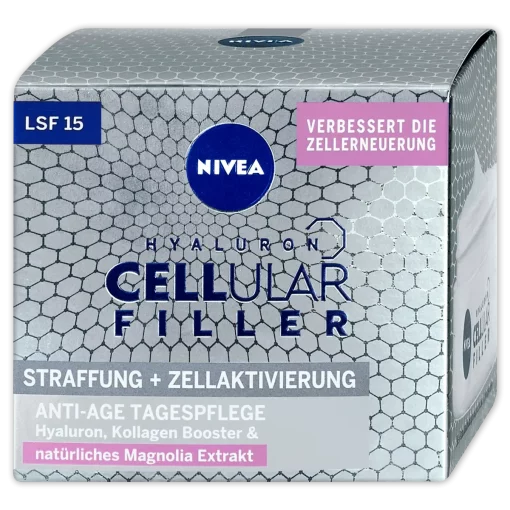 NIVEA Hyaluron Cellular Filler Anti-age Day Cream SPF15 Dagcrème Gezicht, Nek 50 ml