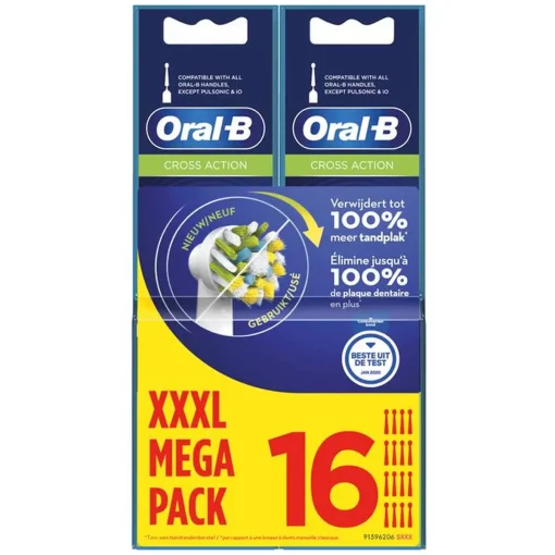 Oral B Cross Action Megapak XXXL 16 stuk- navulborstels