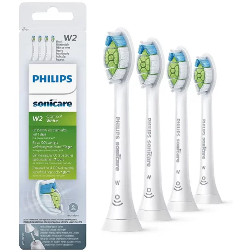 Philips Sonicare W2 Optimal White 4 stuks verpakking en losse borstels