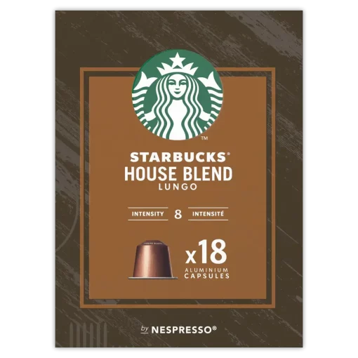 Starbucks by Nespresso capsules Medium House Blend Koffiecups verpakking voorzijde