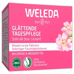 Weleda Gezichtscrème Verzachtende Wilde Roos, 40 ml verpakking voorzijde