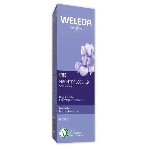 Weleda Nachtcrème Iris, 30 ml verpakking voorzijde