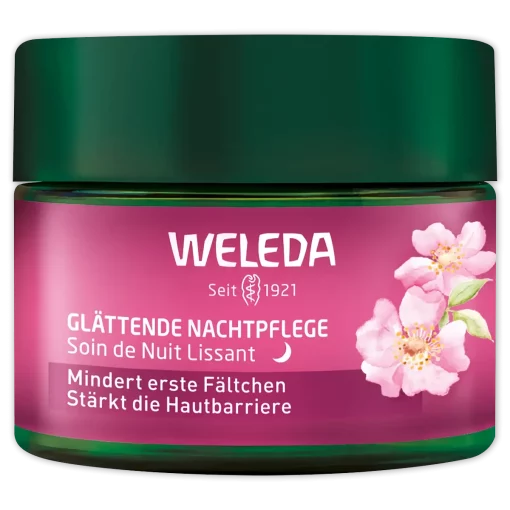 Weleda Nachtcrème Verzachtende Wilde Roos & Witte Thee, 40 ml potje voorzijde