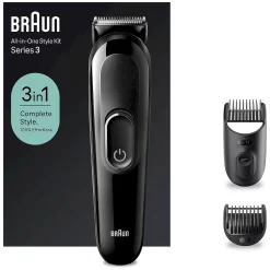 Braun All-In-One Style Kit Series 3 SK2400 2in1 Set voor Baard, Haar en Meer 9 Braun All-In-One Style Kit Series 3 SK2400 met hulpstukken