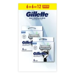 Gillette SkinGuard Sensitive Scheermesjes Aloë Vera 12-pack