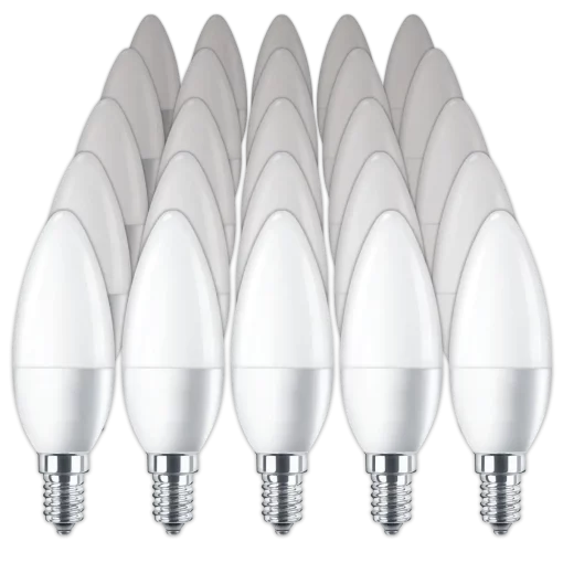 Frosted Flame LED-lamp E14 20-pack