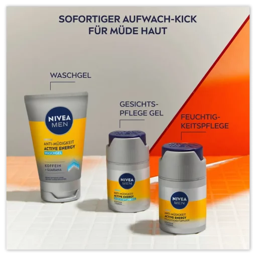 Nivea Men Active Energy Vochtinbrengende Crème 50 ml produkt lijn