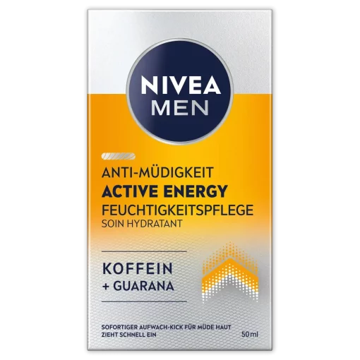 Nivea Men Active Energy Vochtinbrengende Crème 50 ml verpakking voorzijde